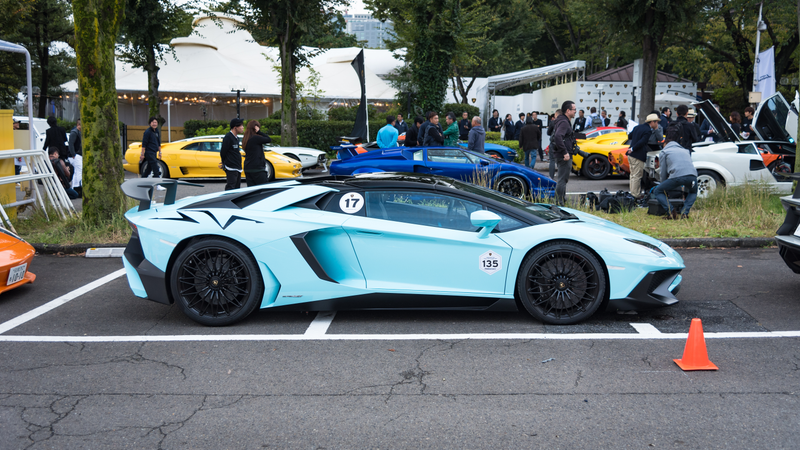 Illustration for article titled Japan's Lamborghini Day Is Delightfully Colorful